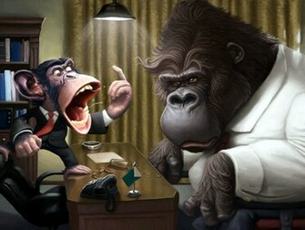Funny Cartoon Monkeys Puter Wallpaper Mela