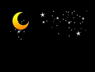 Moon And Stars Ppt Background Template For Presentation