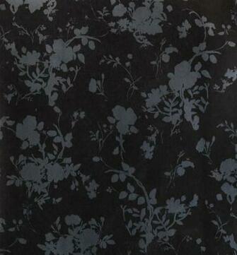 Subtly Floral Wallpaper Black Grey Transitional