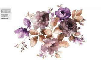 Wallpaper From Crestock Watercolor Flowers