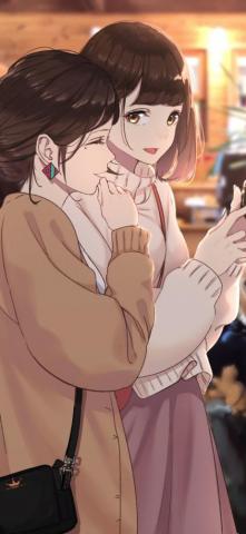 Pretty Anime Girls Cafe Friends Slice Of