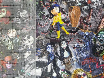 Custom Cotton Woven Tim Burton Movies Corpse Bride By The
