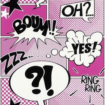 Rasch Metropolis Comic Book Pink White Wallpaper