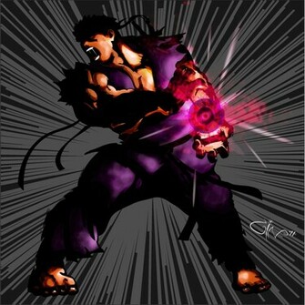 Ryu Hadouken Wallpaper Evil By G696