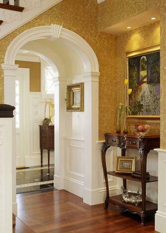 Gorgeous Entryways Clad In Wallpaper