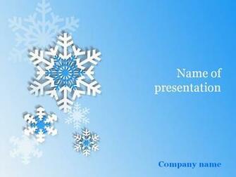 Snowflakes Powerpoint Template Templates Background