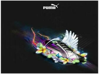 Puma Amazing Shoes With Butterfly Image HD Wallpaper Picture