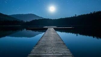 Canadian Moonlit Lake 3d Wallpaper Uk Background For All Your