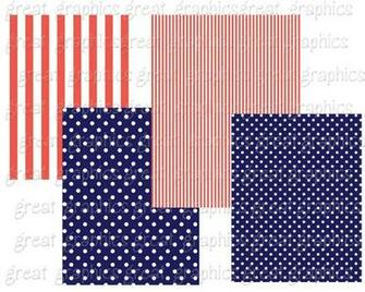 Printable Navy And Coral Digital Background