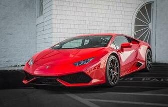 Lamborghini Hurricane Red No Parking Wallpaper Photos Pictures
