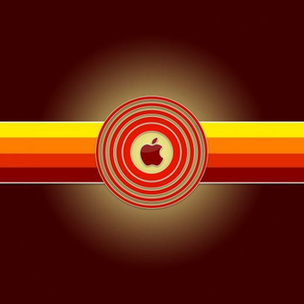 iPad Wallpaper Apple Logo Old School