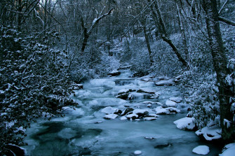 Smoky Mountain Winter Scenes Wallpaper