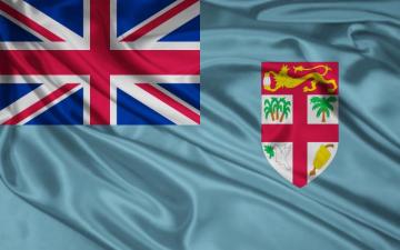 Fiji Flag Wallpaper Stock Photos