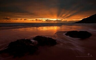 Ocean Sunset Wallpaper HD Desktop Background