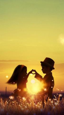 Cute Couple Wallpaper Image