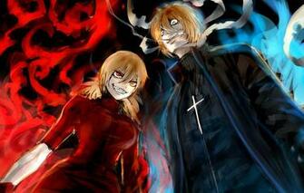 Wallpaper Girl Guy Two Hellsing Image For Desktop