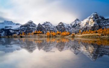 Crop Snow Wallpaper For Lake Mountains Winter Scenery HD