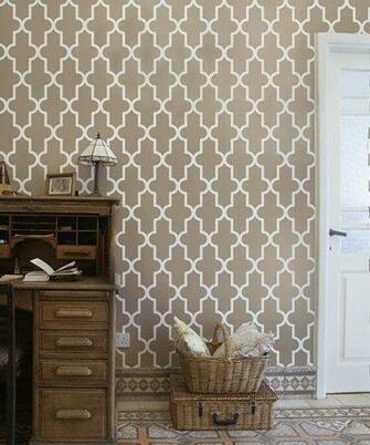 Quatrefoil Large Wall Stencil For Diy Project Wallpaper Moroccan Look