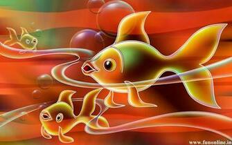 Goldfish Wallpaper Funny Kitten And Goldfishes