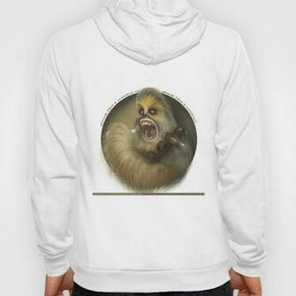 Wookie White Background Hoody By Mattiasstarkenberg Society6