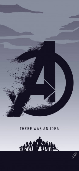 Avengers Logo Marvel iPhone X Wallpaper