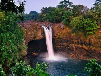 Rainbow Falls Wallpaper Waterfalls Nature