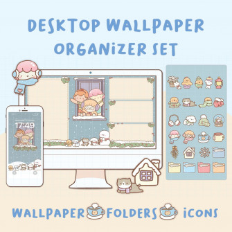 Cute Winter Desktop Wallpaper Organizer Mac And Windows