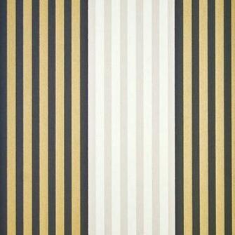 Gold And Black Striped Wallpaper Cheltenham Stripe
