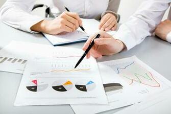 Graphs And Charts Wallpaper In Business