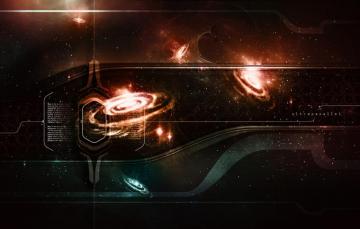 Wallpaper Space Universe Orange Ultraparallel Subatomic Image