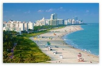 Aerial Of Miami Beach HD Wallpaper For Wide Widescreen
