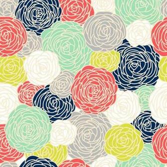 Designer Fabric By The Yard Modern Floral Gailwrightathome