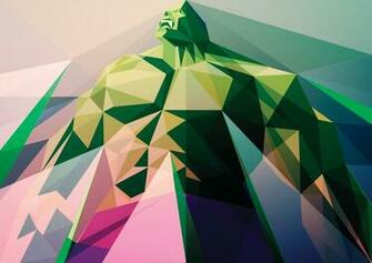 Low Poly Hulk Wallpaper