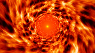 Inside Of Fire Tornado Tunnel Vortex Worm Hole Motion