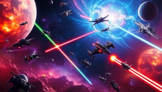 Star Wars Space Fight Background