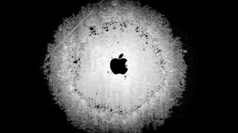 Apple Black And White Frozen Wallpaper