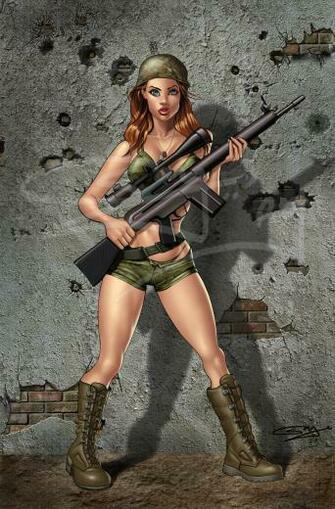 Army Girl By Sanjun