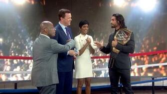 Wwe Champ Seth Rollins Puts Today Anchors In The Ring After Big