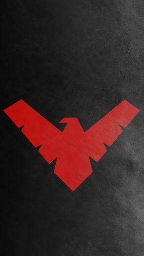 Nightwing Red Logo Wallpaper