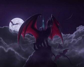 Moon Dragon Dragons Wallpaper