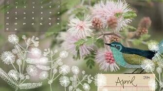 April Desktop Calendar