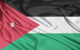Jordan Flag Wallpaper Stock Photos