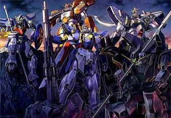 Gundam Wings Shadow Art Anime Wallpaper HD Phone