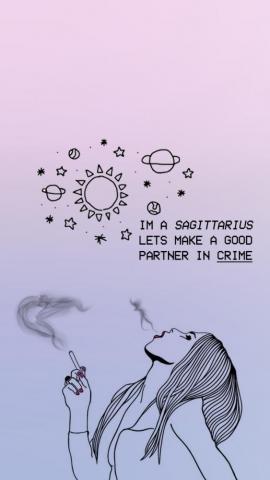 Zodiac Signs Frase And Sagittarius Image On Favim