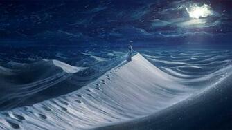 Frozen Desert Computer Wallpaper Desktop Background