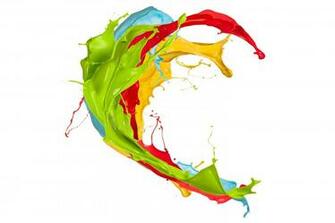 Wallpaper Paint Splash Colors Design Spray