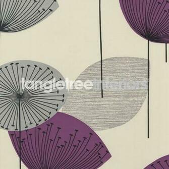 Dandelion Clocks Wallpaper From Sanderson Dfif210240 Gold Mauve
