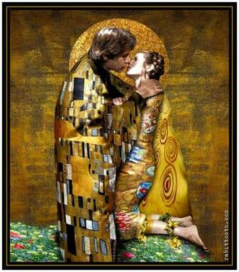 The Kiss Klimt Inspired Han Leia By Rabittooth