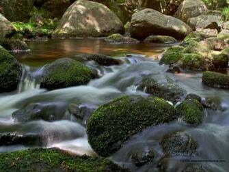 Mountain Stream At Padley Gorge Desktop Background Wallpaper