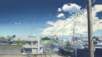 Blue Anime Aesthetic Desktop Wallpaper